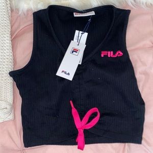 FILA NWT Tie Front Tank Top Size S